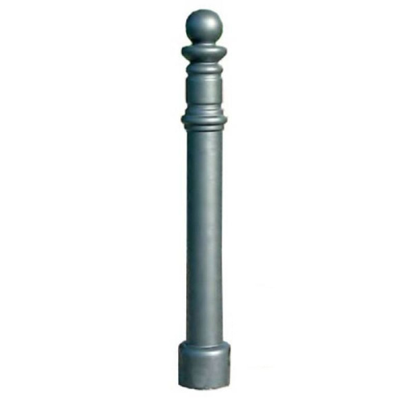 Stein HGS Stilpoller 'Themis', zum Einbetonieren inkl. Bodenhülse (300 mm), RAL 6009 tannengrün, herausnehmbar mit 3p-Technologie, mit Dreikant, 40061-04