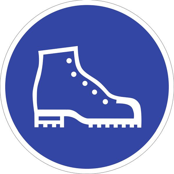 Moedel Sicherheitsschuhe benutzen, Aluminium, Ø 315 mm, 52110