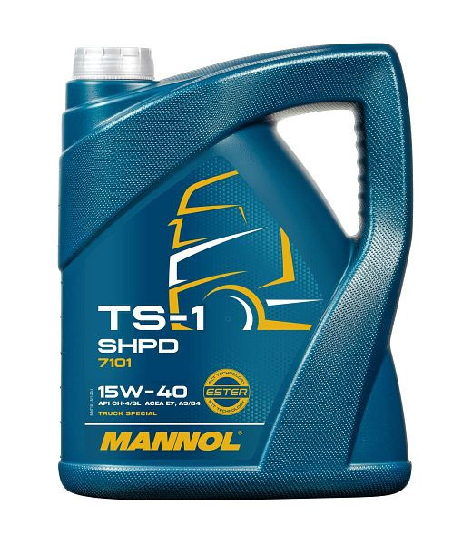 MANNOL Ganzjahres-Motorenöl 7101 TS-1 SHPD 15W-40, VE: 5 l, MN7101-5