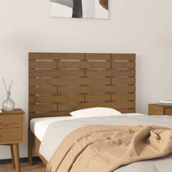 vidaXL Wand-Kopfteil Honigbraun 81x3x63 cm Massivholz Kiefer, 824746