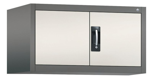 C+P Aufsatzschrank Acurado, H500xB930xT600mm, Farbe: Vulkangrau / Perlweiß, Muldengriff, 9294-000 S10015
