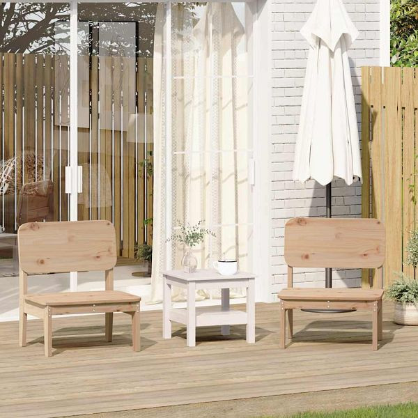 vidaXL Gartenstühle 2 Stk. 60x52,5x72 cm Massivholz Kiefer, 859322