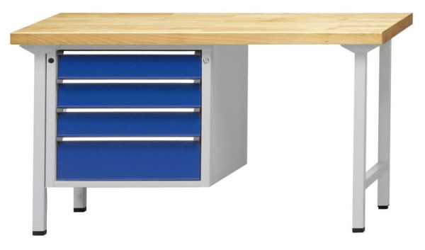 ANKE Werkbänke Kombiwerkbank, Modell 705 V, 1500 x 700 x 850 mm, RAL 7035/5010, KSP 50 mm, 410.166