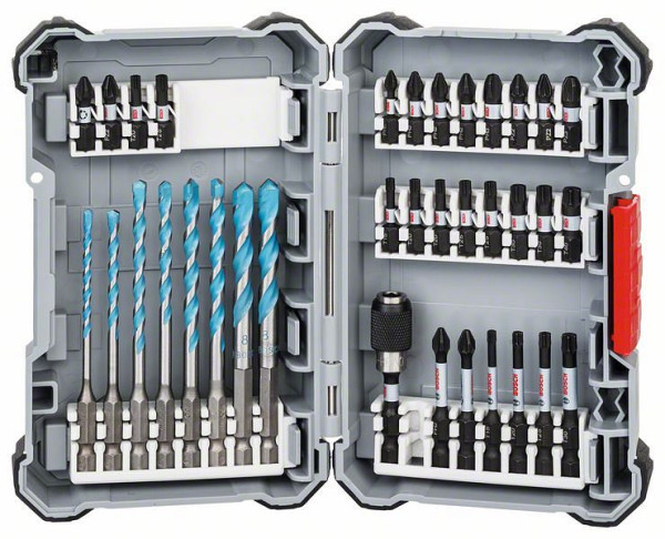 Bosch Impact Control Multi Construction Bohrer- und Schrauberbit-Set, 35-teilig, VE: 6 Stück, 2608577147