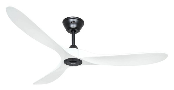 CasaFan Deckenventilator Eco Genuino 152 Lack matt schwarz-Massivholz Lack matt weiß, 315226