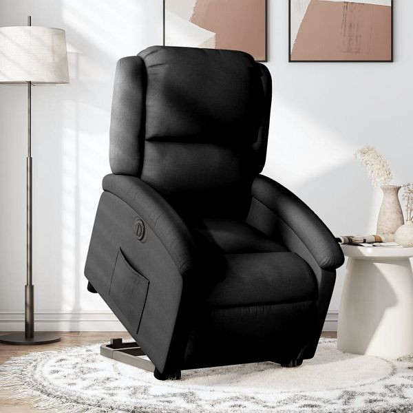 vidaXL Relaxsessel mit Aufstehhilfe Elektrisch Schwarz Stoff, 3204190