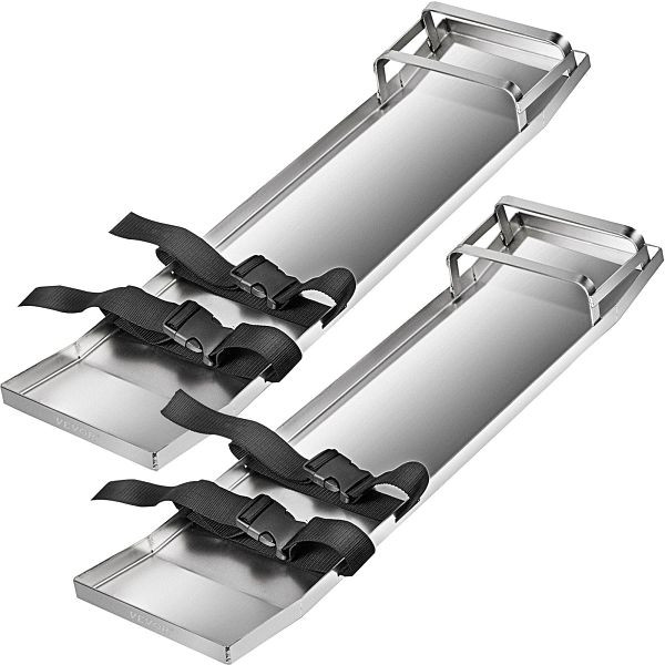 VEVOR Beton-Kniebretter, Knieschieber aus Edelstahl, 76,2 x 20,3 cm, Paar mit Riemen, HNTXGB30X8WHD0001V0