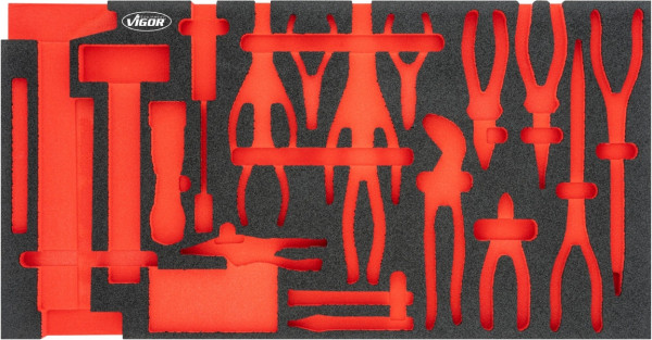 VIGOR Weichschaum-Einlage, leer, V5638N-L, 4047728078054