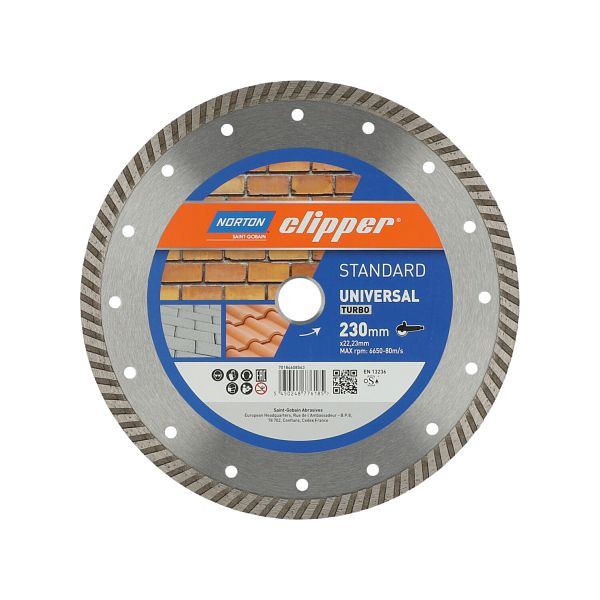 Norton Clipper Diamantscheibe Standard Universal Turbo 230 x 22,23 x 10/3,2, 70184608563