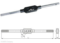 BAER verstellbares Stahl-Windeisen Größe 5 / M 13-32 / 1/2-1.1/4 / G 1/4-1'', 491724050