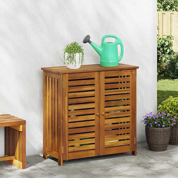 vidaXL Garten-Schrank mit Speicher mit Tür Braun 90 x 40 x 90cm, 42001371