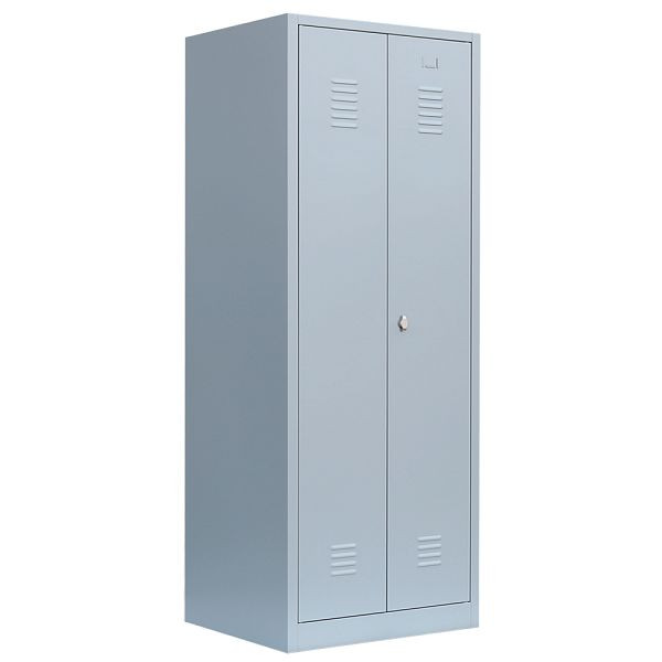 Lüllmann Geräteschrank, 2 Abteile, 1800 x 800 x500 mm, lichtgrau, 515720
