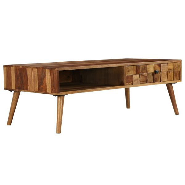 vidaXL Couchtisch Massivholz Palisander Honigbraun 110x50x37 cm, 246201