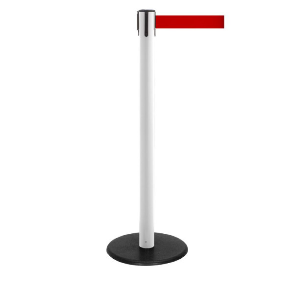 Stein HGS Personenleitsystem -P-Line Famous-, weiß, rot, mit magnetischem Gurtendstück, Gurtlänge: 4 m, 12821-0104