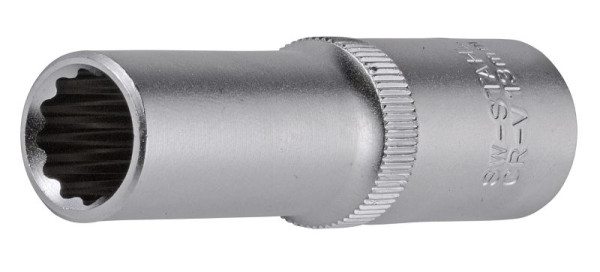 SW-Stahl Steckschlüsseleinsatz, 1/2", Zwölfkant, 13 mm, tief, 05632-13SB