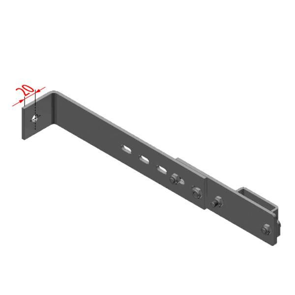 HYMER Wandhaken, Stahl, verstellbar 172-300 mm, 0051572