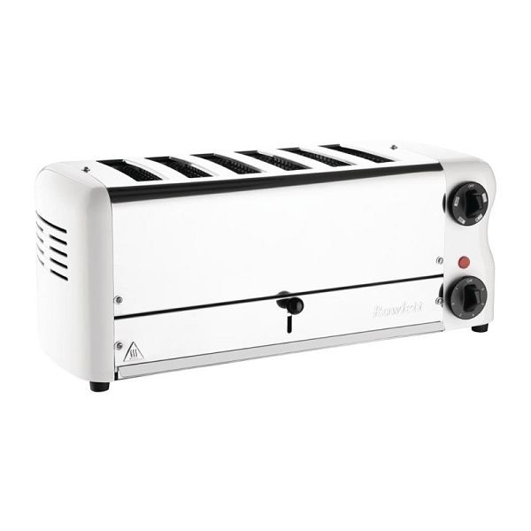 Rowlett Toaster Weiß 6 Schlitze mit 2 zusätzlichen Elementen und Sandwichkäfig, CH186