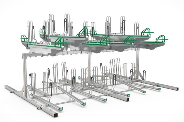 WSM Doppelstockparker BikeHub Premium 2/24 mit 24 Einstellplätzen zweiseitig, 105600062