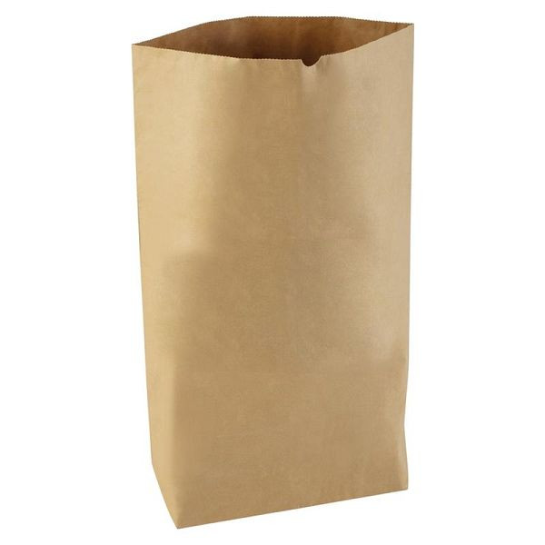 NOOR Papiersäcke 120 l braun nassfest 5er Pack 70x95+20 cm, aus 2-fach Kraftsackpapier, 052709550PBR