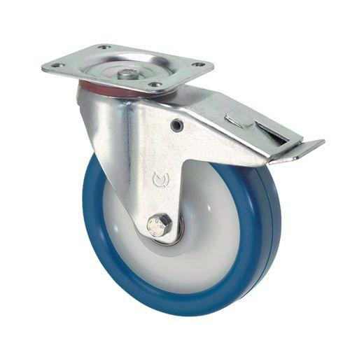 Rollcart Lenkrollen mit Doppelstop, Tragkraft: 220 kg, 28-1416