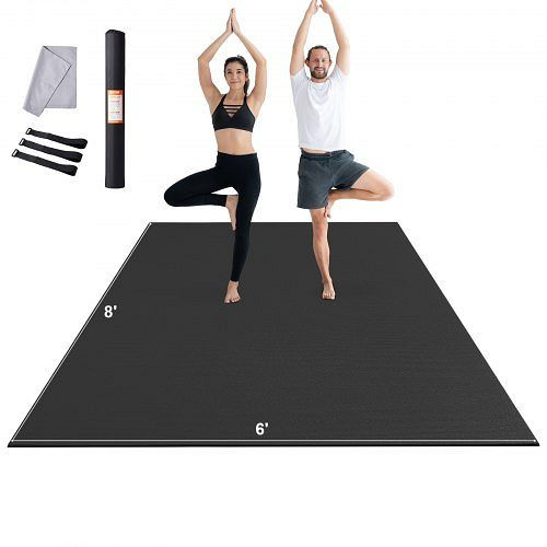 VEVOR Trainingsmatte Rutschfeste Yogamatte Fitnessstudio Gymnastikmatte 2,4x1,8m, DXYJD6YC8YC0B74WBV0