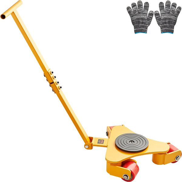 VEVOR 3T Transportfahrwerk mit Griff 425x335x116mm Transportrollen aus Kohlenstoffstahl, GYXTKHSG13TPUGO00V0