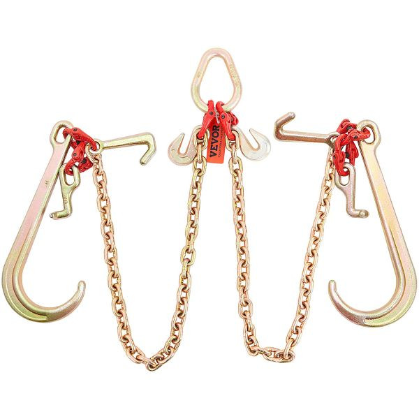 VEVOR V-Chain Bridle G80 Schleppkette mit RTJ-Haken, 9620 lbs Last, 5/16'' x 3', GTLMGDXJZYCZD1MNHV0