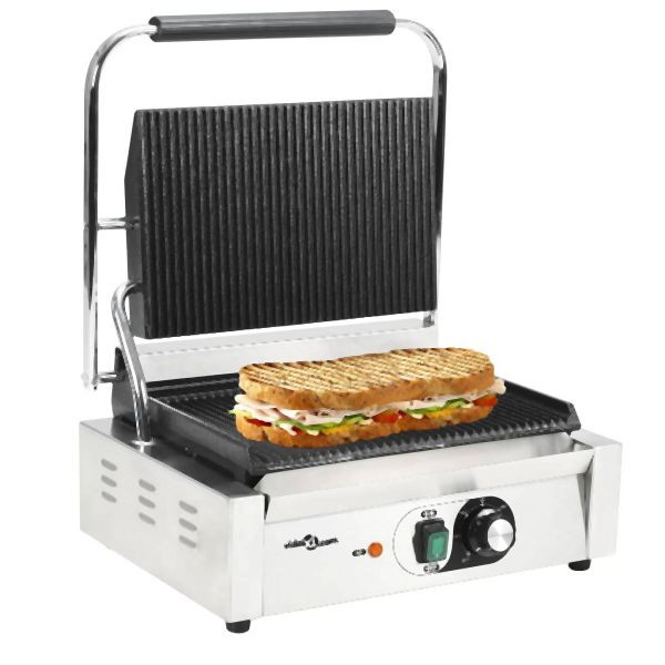 vidaXL Gerillter Panini-Grill 2200 W 43x30,5x20 cm, 50750