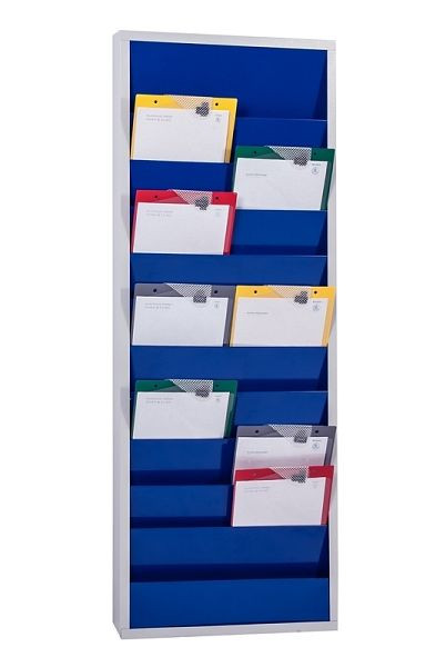 Eichner Metall-Plantafel für den Werkstattbereich zweireihig, Blau, 9019-00202-08