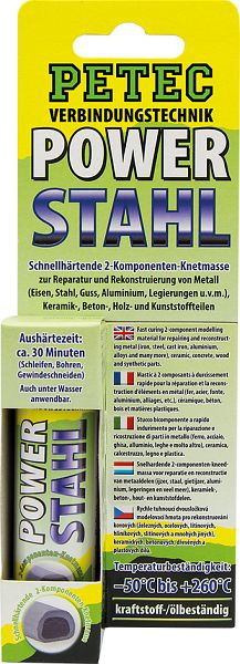 Petec Power Stahl, 50g Sb-Karte, VE: 10 Stück, 97450