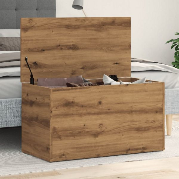 vidaXL Aufbewahrungstruhe Artisan-Eiche 84x42x46 cm Holzwerkstoff, 856569