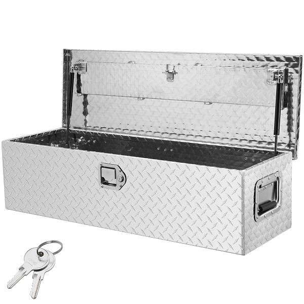 VEVOR 990 x 330 x 254 mm Werkzeugkasten für Lkw-Ladefläche, Abschließbar 83 L Truckbox, 39 kg Tragfähigkeit, LCZXG39X13X10DNBAV0