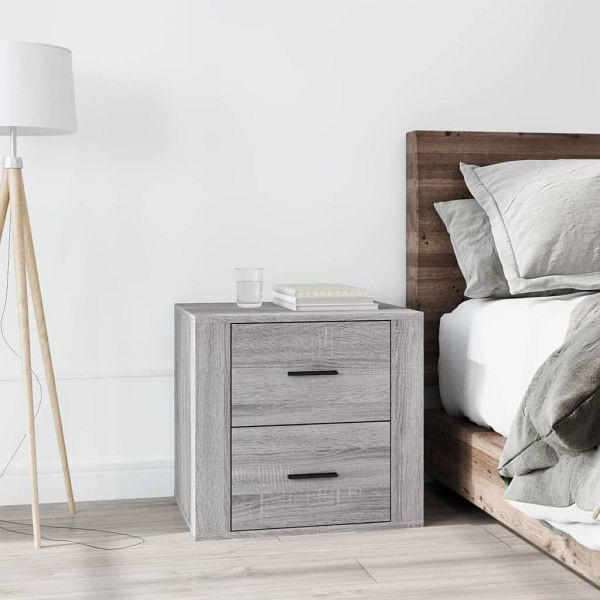 vidaXL Nachttisch Grau Sonoma 50x39x47 cm, Material: Holzwerkstoff, 816710