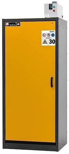asecos Gefahrstoffschrank Basis-Line FM 30-93L, 865 mm, 3 Einlegeböden, Tür gelb, 238939