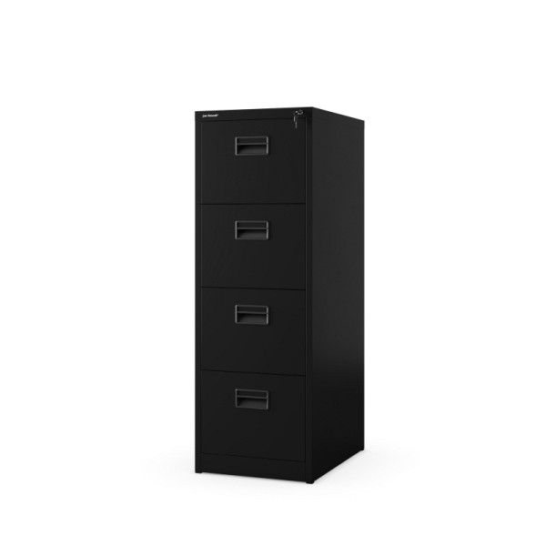 Jan Nowak Aktenschrank mit 4 Schubladen SARA V4, 460 x 1320 x 620 mm, schwarz, 1860