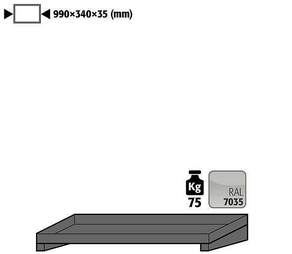 asecos Fachboden für Modell(e): GOD mit Breite 1000 mm, 30699