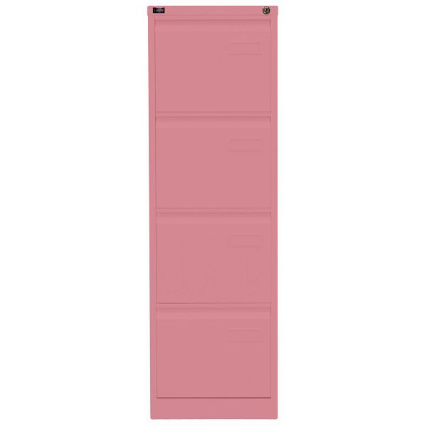 Bisley LIGHT Hängeregistraturschrank LIGHT, einbahnig, 4 HR-Schubladen, 601 pink, IPCCA14601