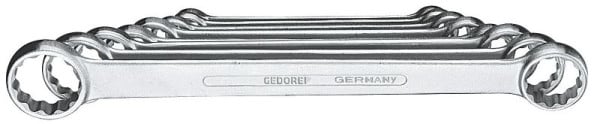 GEDORE Doppelringschlüssel-Satz flache Ausführung, 8-teilig, 6061700