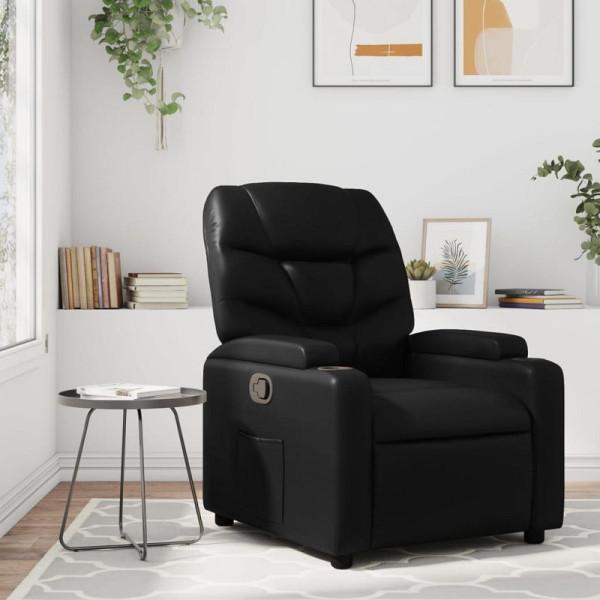 vidaXL Relaxsessel Schwarz Kunstleder, 3205640, 8721012181281
