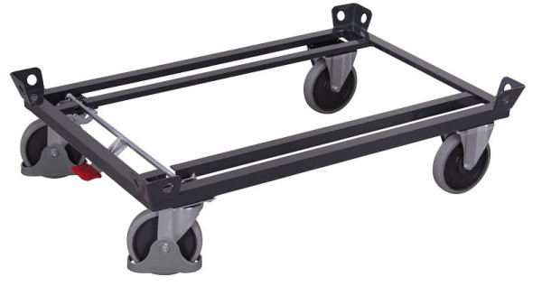 VARIOfit Fahrgestell, Ladefläche: 1.010 x 810 mm, RAL 7016 anthrazitgrau, Radsatz: Bereifung aus Gummi, sw-870.015/AG