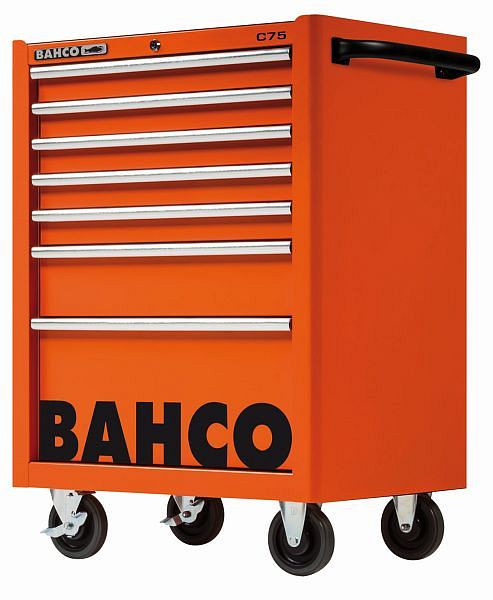 Bahco Classic Werkstattwagen 26" mit 7 Schubladen, orange, 1475K7