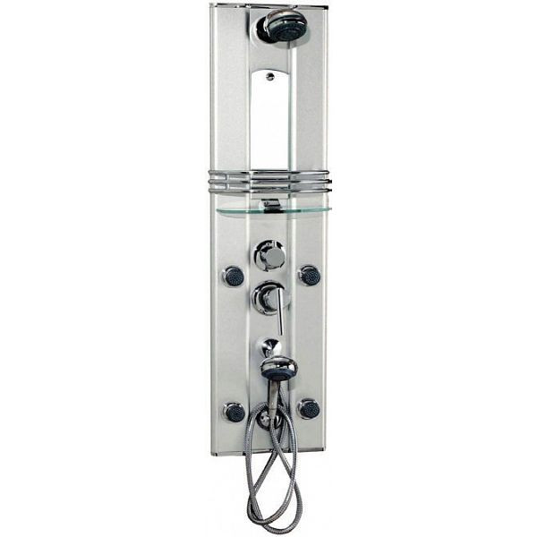 Sanotechnik Duschmassagepaneel PALMA Alu, 105 x 26 x 9 cm, 7015F