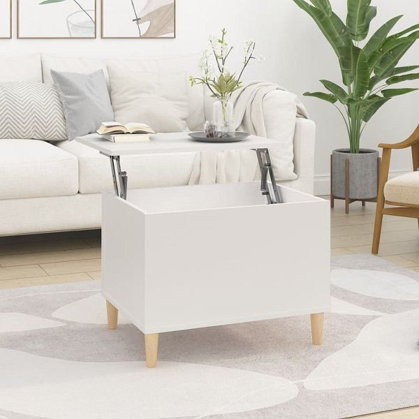 vidaXL Couchtisch Weiß 60x44,5x45 cm Holzwerkstoff, 819564