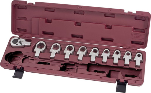 Kraftwerk PRO LINE 10-teilig Einsteck-Ringschlüssel-Satz, 3235RS