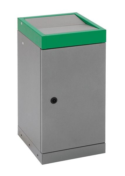 stumpf Abfalltrennung ProTec-Plus, graualu/6024, verzinkter Innenbehälter, 30 Liter, 607-030-0-2-624