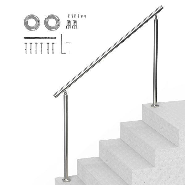 VEVOR Geländer Edelstahl Treppengeländer Handlauf Balkongeländer 1500x87x1060mm, BXGSLZFS150CEE3Y3V0
