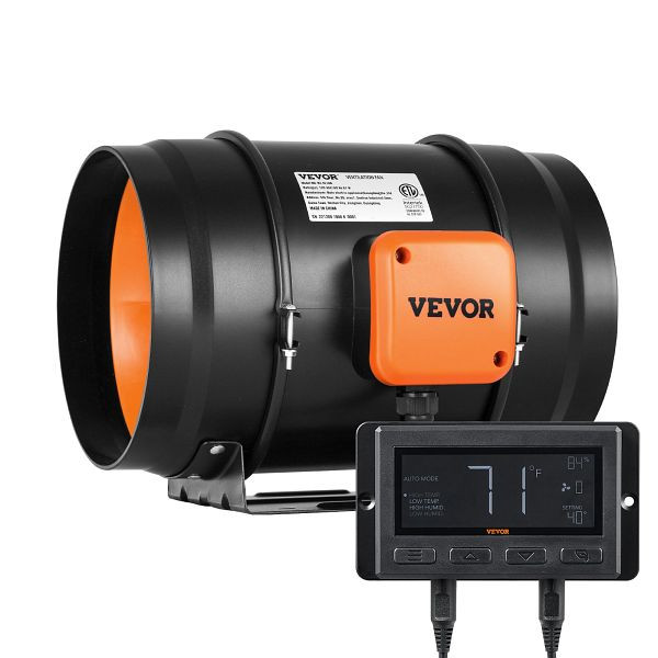 VEVOR 68W Rauchabzug Rohrventilator Abluftventilator Inline-Kanalventilator, XLGDFJYCHSEC8T5SCV2