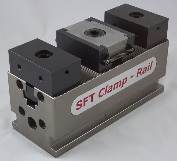 SFT Clamp-Rail Spannschienen-Set, 200x80x80mm, 4-teilig, Krallenbacke + 2mm Stufe, CR200.80.018