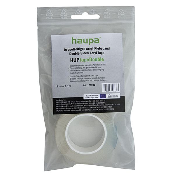 Haupa Acryl Tape transparent "HUPtapeDouble" 1, 170232