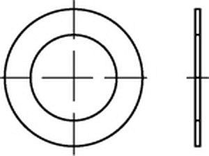 Paßscheiben DIN 988 Stahl 60 x 75 x 0,1 VE=S (50 Stück)